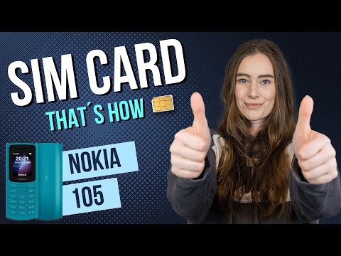 Nokia 105 - How to insert a SIM card • 📲 • 📶 • ✅ • | Tutorial