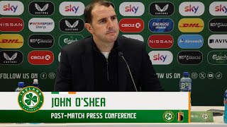 POST-MATCH PRESS CONFERENCE | John O'Shea | Ireland 0-0 Belgium