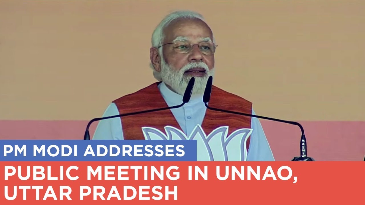 PM Modi addresses public meeting in Unnao, Uttar Pradesh