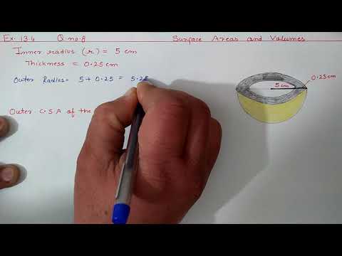 Ch 13 Ex 13.4  Q 8 Surface areas and Volumes | Ncert Maths Class 9 | Cbse