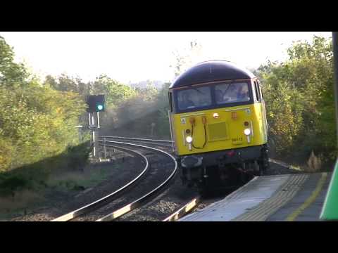 Colas Rail 56113 & 47739 2-Tone Past Tamworth On Steel Train 23/10/2013