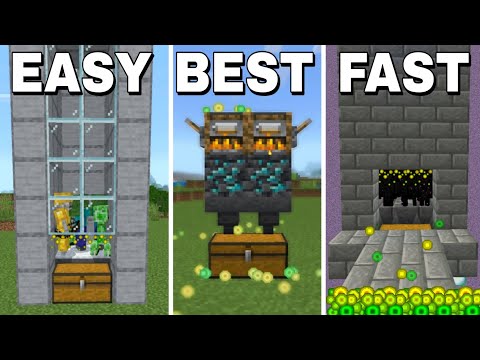 3 BEST XP FARMS TUTORIAL for Minecraft Bedrock Edition 1.20! (MCPE, Xbox, PS4, Windows, PC)