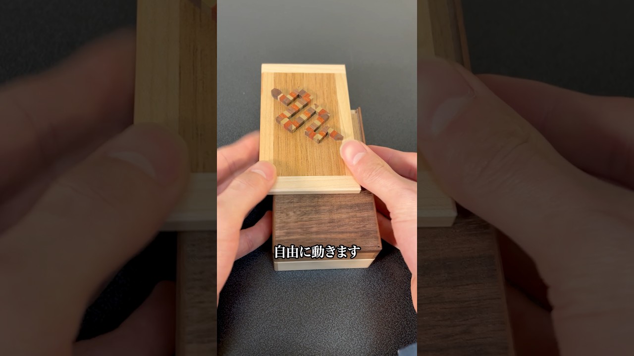Japanese Craftsman Explains a Snake Karakuri Box. #puzzlebox  #Puzzle #Shorts