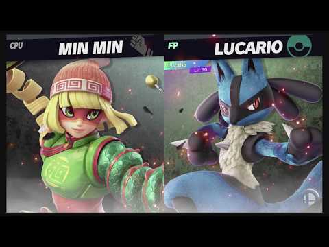 Super Smash Bros Ultimate Amiibo Fights  – Min Min & Co #183 Min Min vs Lucario