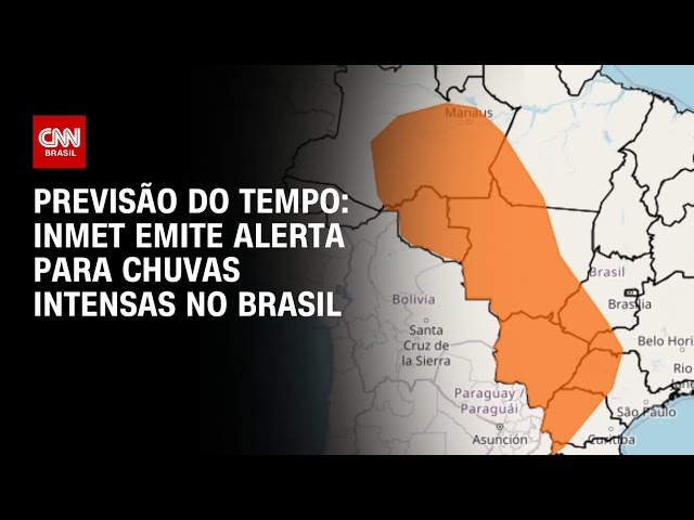 Chuvas intensas atingem parte do Brasil e Inmet emite alerta | CNN NOVO DIA