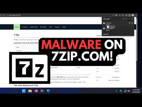7zip Malware Beware 7zip Com