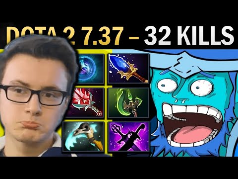 Storm Spirit Dota 7.37 Miracle with 32 Kills and Parasma - TI13