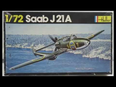 1/72 Heller Saab J 21 A  Kit# 261
