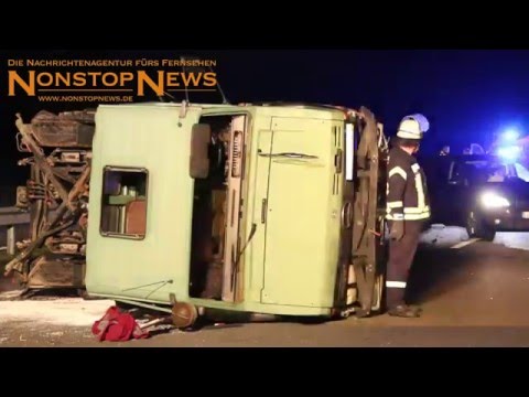 Verkehrsunfall Unimog A31 - 26.01.2016 - log