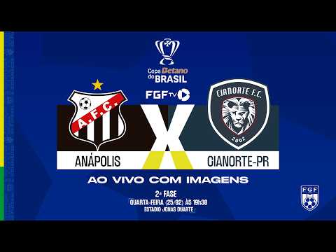 Anápolis x Cianorte - Copa do Brasil 2ª fase (ao vivo e com imagens)