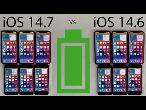 iOS 14.7 vs 14.6 BATTERY Test on All iPhones