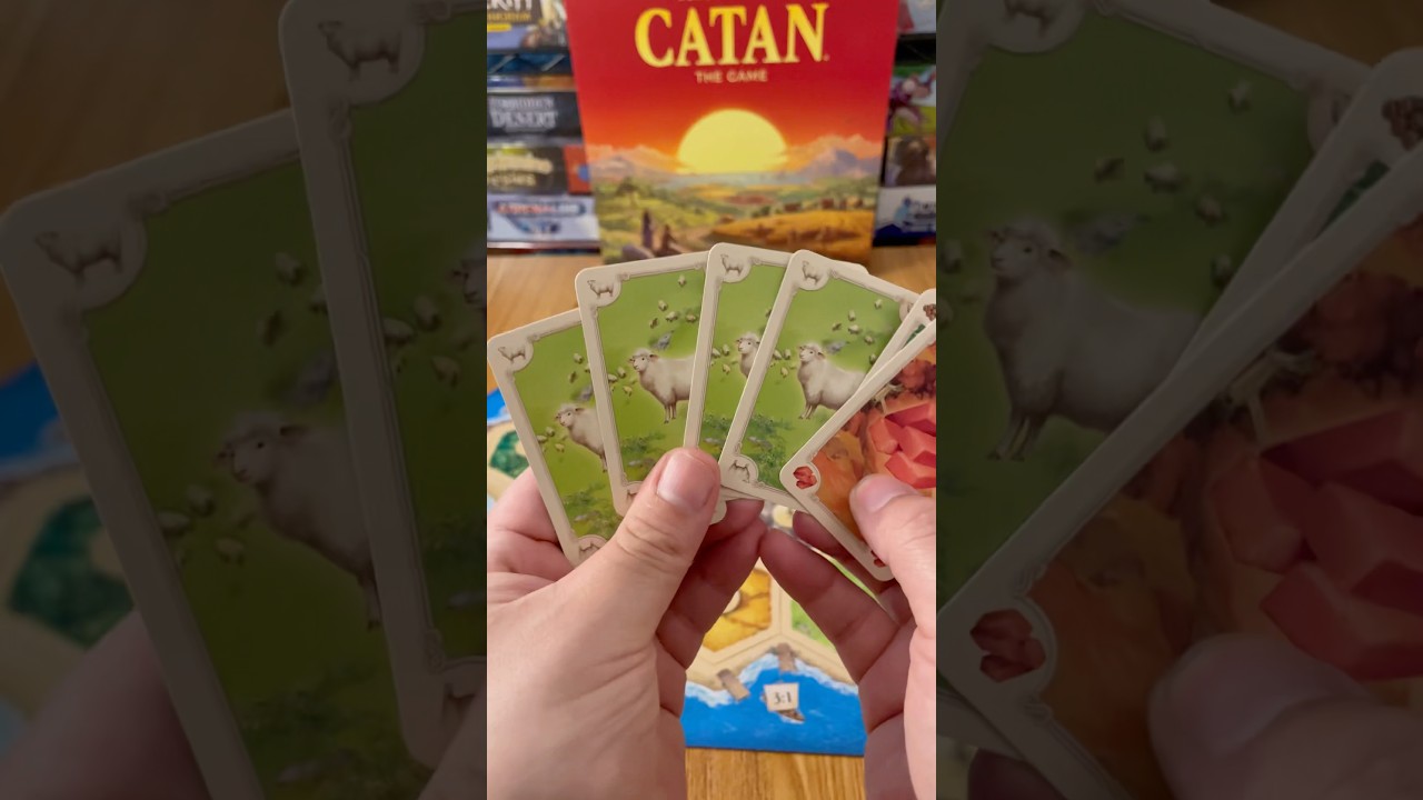 What do you have to trade? 🐑🐑🐑🐑 #gamenight #tabletopgames #boardgames #catan