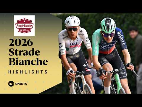 MASTERCLASS IN TUSCANY! 👑 | Men's Elite Strade Bianche 2026 Race Highlights | TNT Sports Cycling