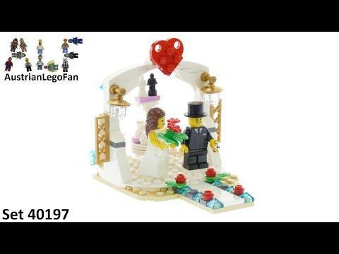 Vidéo LEGO Saisonnier 40197 : Petit cadeau de mariage 2018