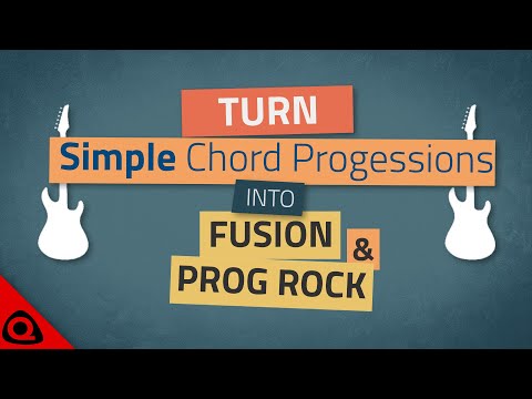 TURN Simple Chord Progressions into FUSION & PROGRESSIVE ROCK – Guitar lesson