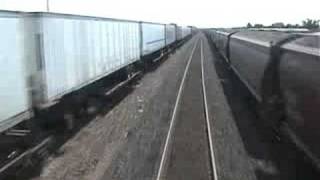 preview picture of video 'Empire Builder westbnd - Glasgow betwn 2 Freights 2008-07-02'