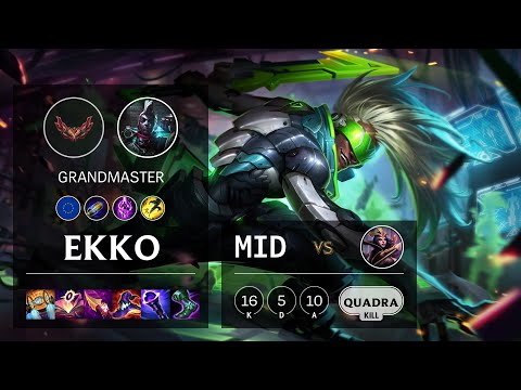 Ekko Mid vs LeBlanc - EUW Grandmaster Patch 12.2