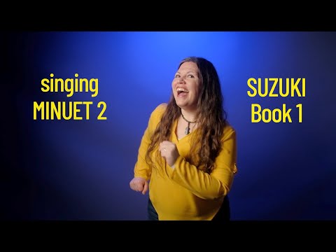 Minuet 2 Lyrics Singing | Suzuki Violin Book 1 - Song 14