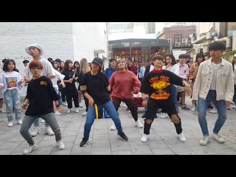 BangEarn BTS MIC Drop cover dance busking in hongdae
