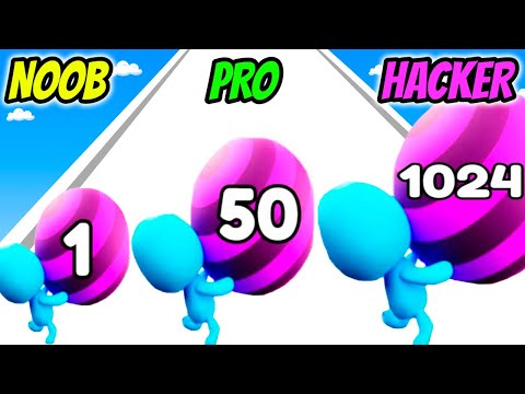 Belly Ball Runner - NOOB vs PRO vs HACKER