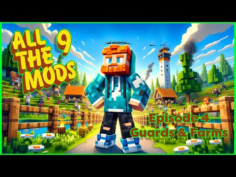 SHOCKING! EPIC GUARDS & FARMS in Modded Minecraft!