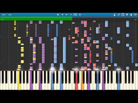 Touhou 4 - Bad Apple!! - Synthesia (MIDI in Description)
