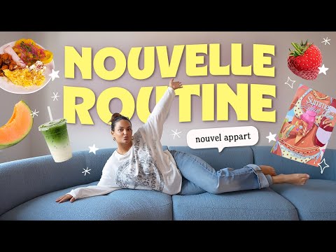 Ma nouvelle routine dans mon nouvel appart!  (c’est le bordel mais j’ai un nouveau canapé) 🌟🛋️