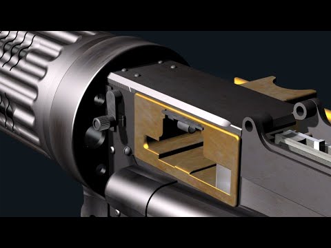 Vickers Mk1 Machine Gun & Kauper interrupter gear, mounted on the Sopwith Camel (HD).