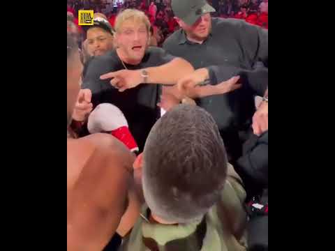 Logan Paul got into it with Anthony Joshua camp after trying to snatch his chain 👀