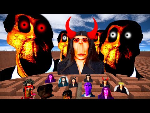 OBUNGA BIG BOSS VS Too Much Ultimate Nextbots (part5) in Garry's Mod!!!