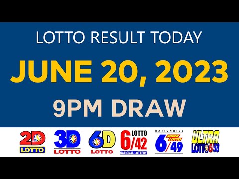 [Tuesday] Lotto Result Today JUNE 20 2023 9pm Ez2 Swertres 2D 3D 6D 6/42 6/49 6/58 PCSO