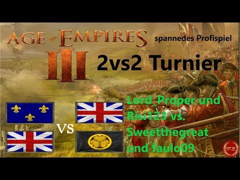 Age of Empires 3 // Team Lord Proper vs. Team Sweethegreat // Group Stage // 2vs2 Tournament [HD]