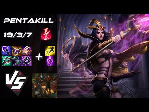 MID LeBlanc vs Cassiopeia [PENTAKILL] - EU Master Patch 14.10