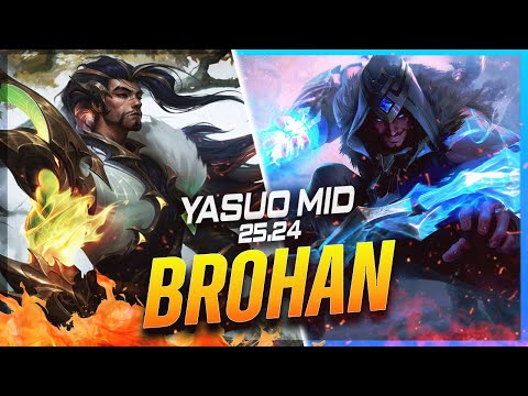 BROHAN - Yasuo vs Sylas MID Patch 25.24 - Challenger Yasuo Gameplay
