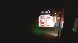 preview picture of video 'Kashedi ghat(NH66) night overtaking | Vishnu Travels doing best | Overtaking almost every opponents.'