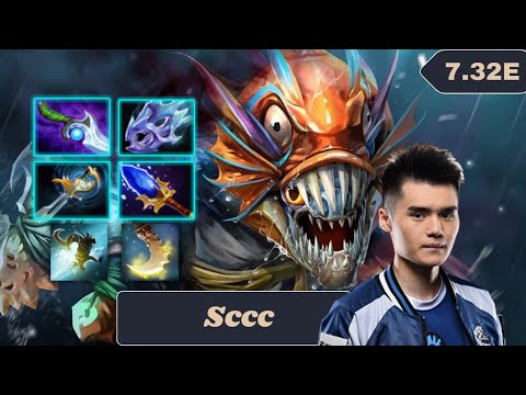 Sccc Slark Safelane Gameplay Carry Patch 7.32e - Dota 2 Full Match Gameplay