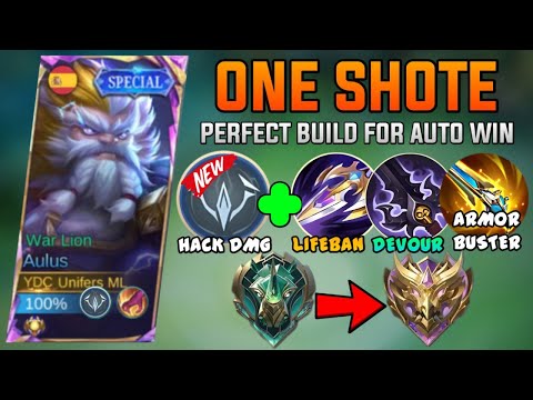 WTF DAMAGE !! TOP 1 GLOBAL AULUS BEST BUILD AND EMBLEM 2025 - NEW GAME PLAY AULUS | MOBILE LEGEND