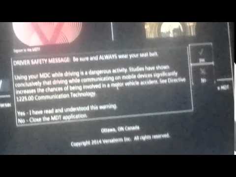 police computer in car