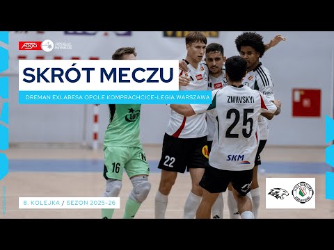 Dreman Exlabesa Opole Komprachcice - Legia Warszawa 1:4 SKRÓT | 8. kolejka (2025/26)