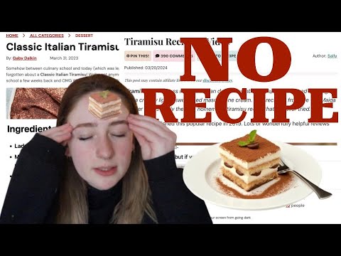 Tiramisu: Without A Recipe! (class project)