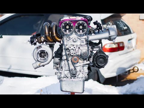 Fully Building 500WHP Turbo LS VTEC Engine | Extremely Satisfying