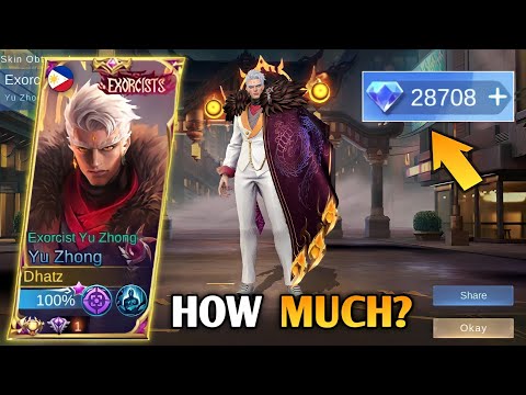 HOW MUCH FOR YU ZHONG EXORCIST SKIN! FIRST GAMEPLAY WIN OR LOSE!? | YU ZHONG NEW SKIN