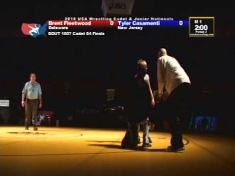 Cadet Freestyle Finals 84 pounds - Brent Fleetwood vs. Tyler Casamenti