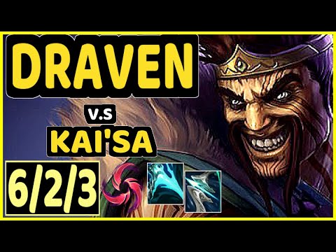 DRAVEN vs KAI'SA - 6/2/3 KDA BOTTOM ADC GAMEPLAY - EUW Ranked DIAMOND