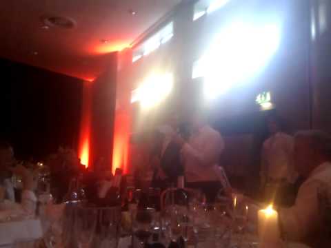 Gary Barlow sings at his wedding