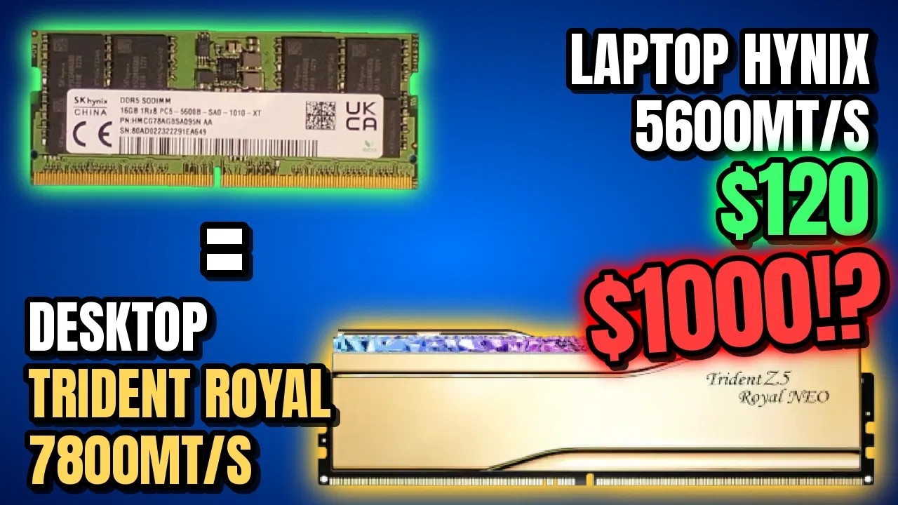 I Turned Laptop DDR5 in Desktop DDR5 and then Overclocked It - YouTube