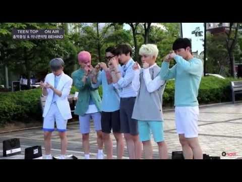 【日本語字幕】 TEEN TOP ON AIR - TEEN TOPの 'ah ah' 初放送ビハインド!