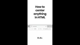 Download lagu How to center anything in HTML mp3 Download lagu How to center anything in HTML mp3