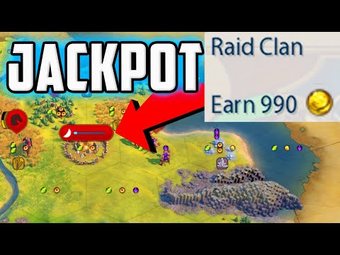 Raiding Barb Camps as Rome (Ceasar) is INSANE gold in the Early Game - Civ 6 Rome