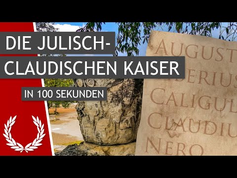 Die julisch-claudischen Kaiser in 100 Sekunden (Römische Kaiser Teil 1/3)